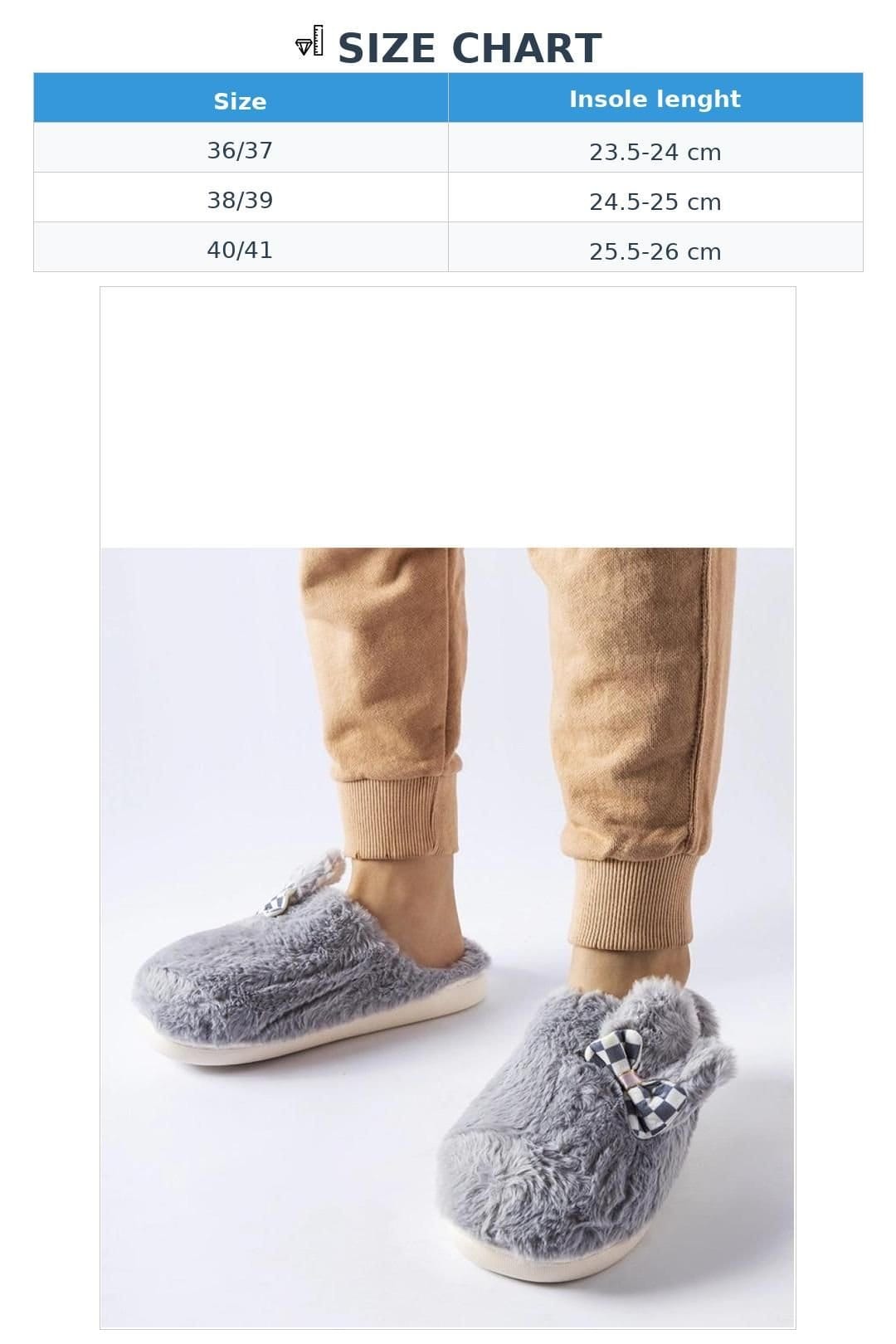 Love Lace Love Lace Women's Slip On Rubber Sole Non Slip Warm Slippers Round Toe Home in Grey - 4