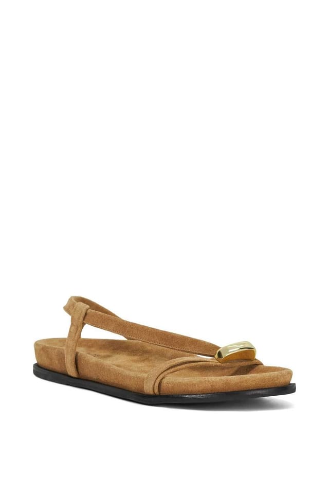 Dune London Dune London Women's 'Lyn' Suede Sandals in Natural - 2