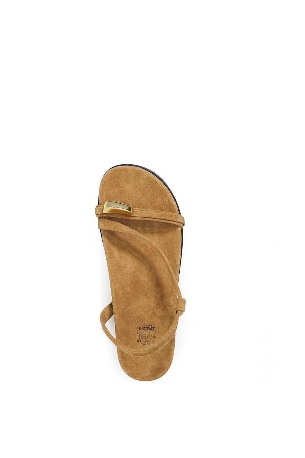 Dune London Dune London Women's 'Lyn' Suede Sandals in Natural - 4