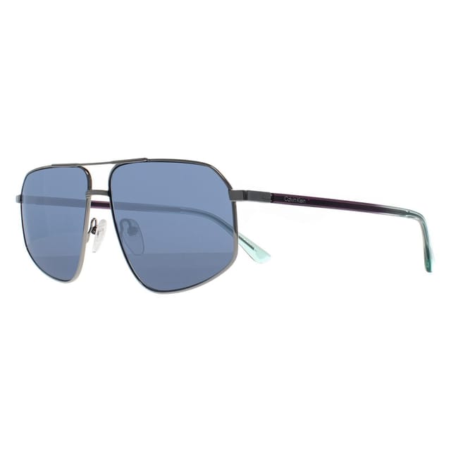 Calvin Klein CALVIN KLEIN Men's Aviator Light Gunmetal Blue CK23126S in Grey - 2