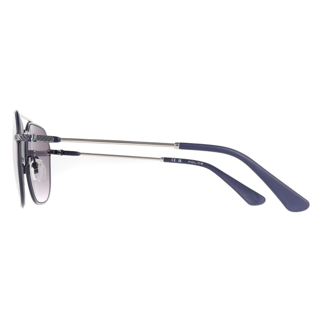 Police Police Men's Aviator Shiny Palladium Smoke Gradient SPLF64 Octane 1 in Silver - 3