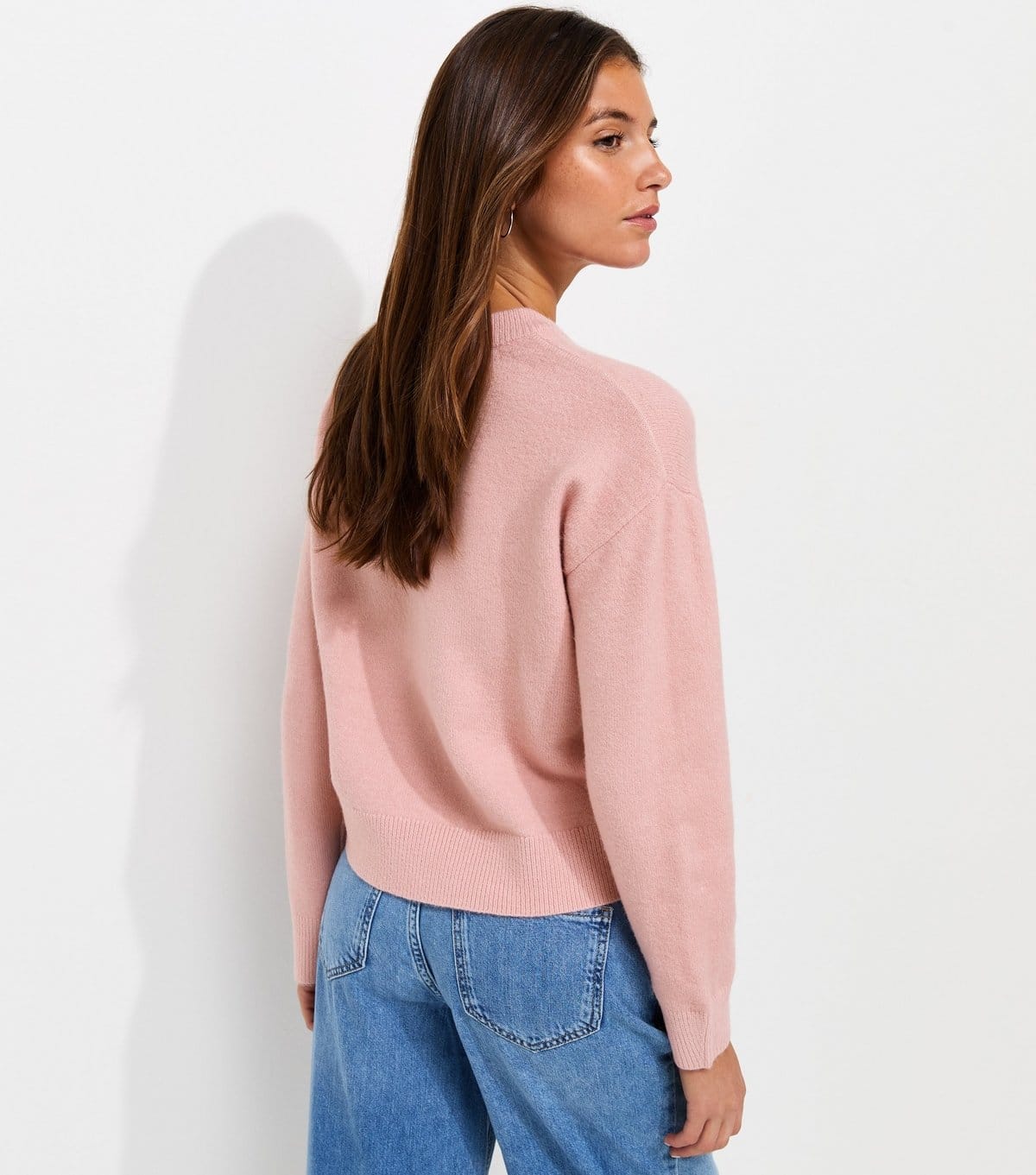 New Look Women's Light Pink Midweight Crew Neck Jumper New Look - 4