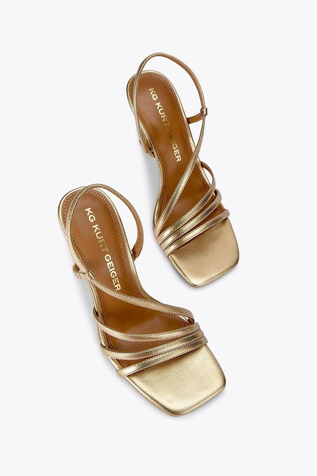 KG Kurt Geiger KG Kurt Geiger Women's 'Sweetie Sandal' Heels in Gold - 2