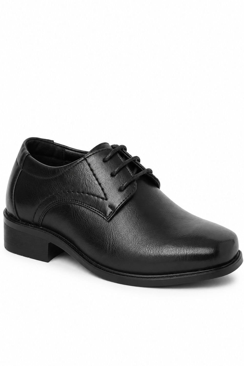 Spot On Spot On Men's Lace Up Formal Office Shoes in Jet Black - 1