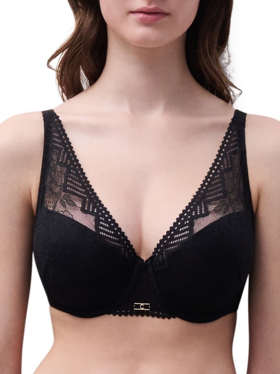 Chantelle Chantelle Women's Origins Plunge Spacer Bra in Black