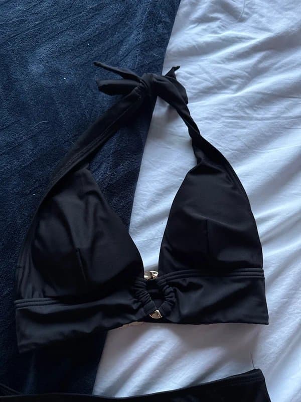 New Look New look black size 8 halter top bikini