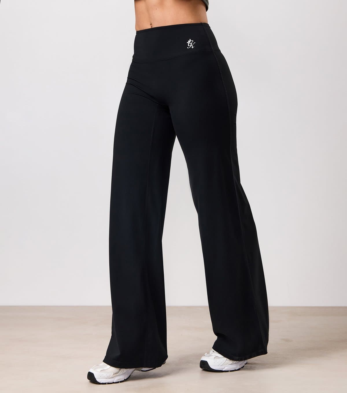 Gym King Women's Black 365 Lightweight Straight Leg Yoga Trousers Gym King New Look