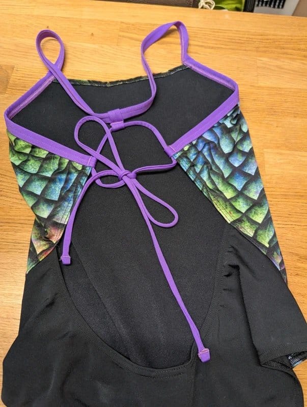 Michael Phelps Black & Multi Fish-Scale Swimsuit 34