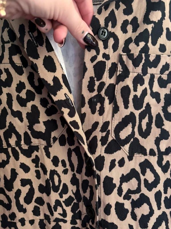 ASOS ASOS leopard flared jumpsuit