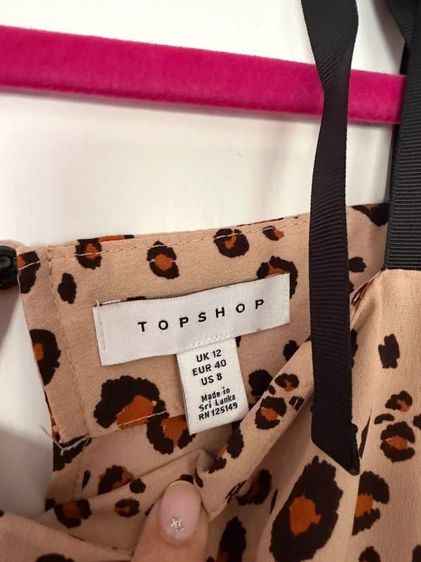 Topshop Topshop leopard print dress