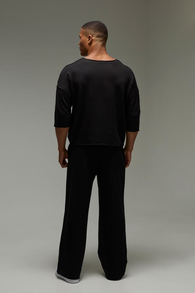 Training Dept. Training Dept. Men's Training Dept Loopback Oversized Rag Top in Black - 2