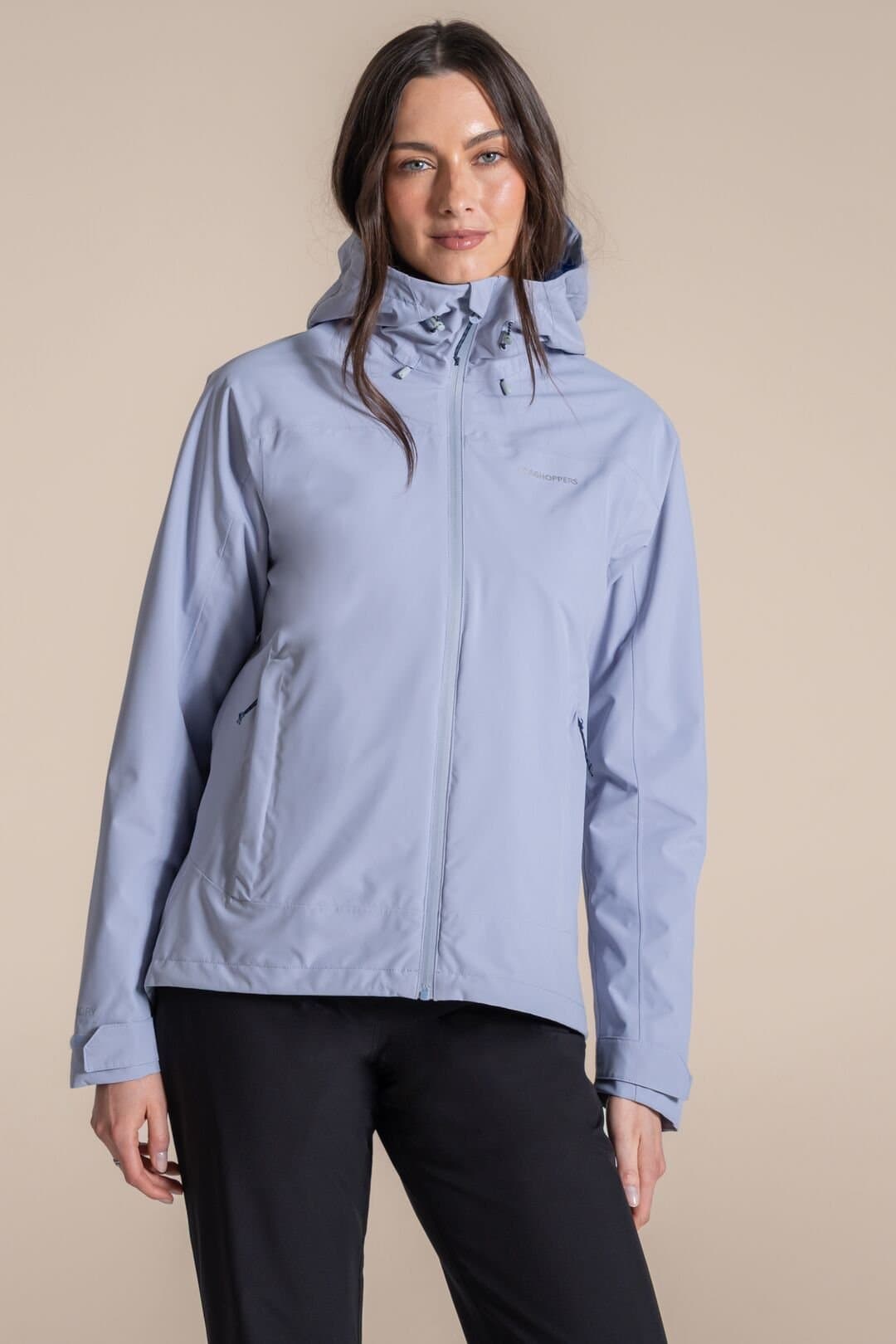 Craghoppers Craghoppers Women's Zohra Waterproof Shell Jacket in Pale Blue
