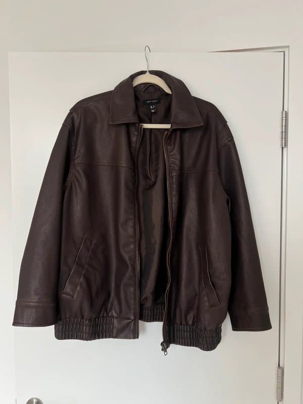 New Look Brown leather jacket
