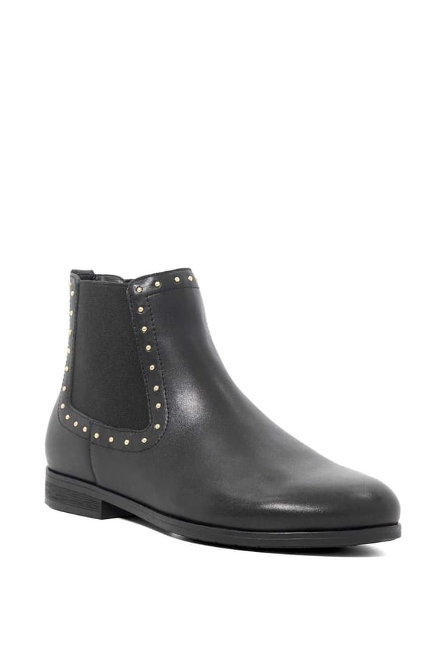 Dune London Dune London Women's 'Pudded' Leather Ankle Boots in Black - 2
