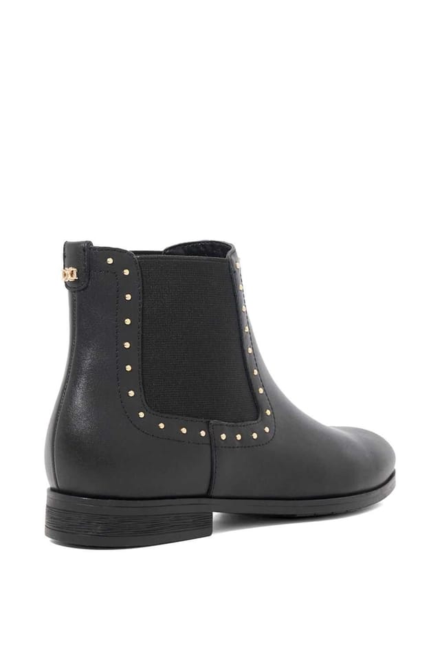 Dune London Dune London Women's 'Pudded' Leather Ankle Boots in Black - 3