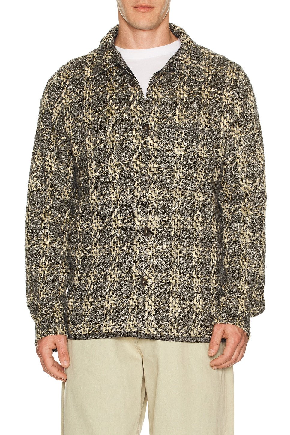 revolve Plaid Linen Blend Work Shirt - 1