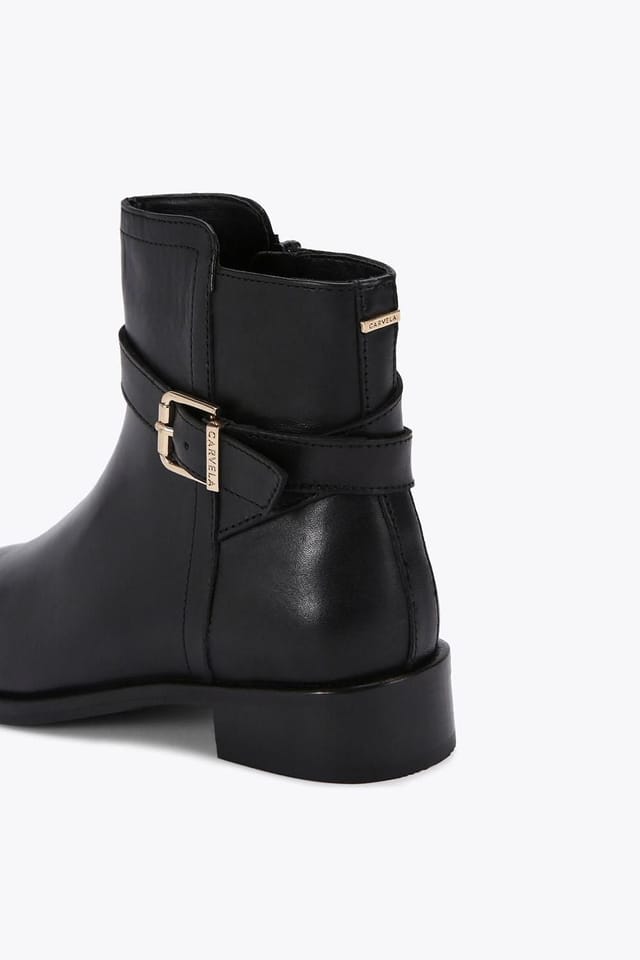 Carvela Carvela Women's 'Pienza Ankle Boot' Leather Boots in Black - 3