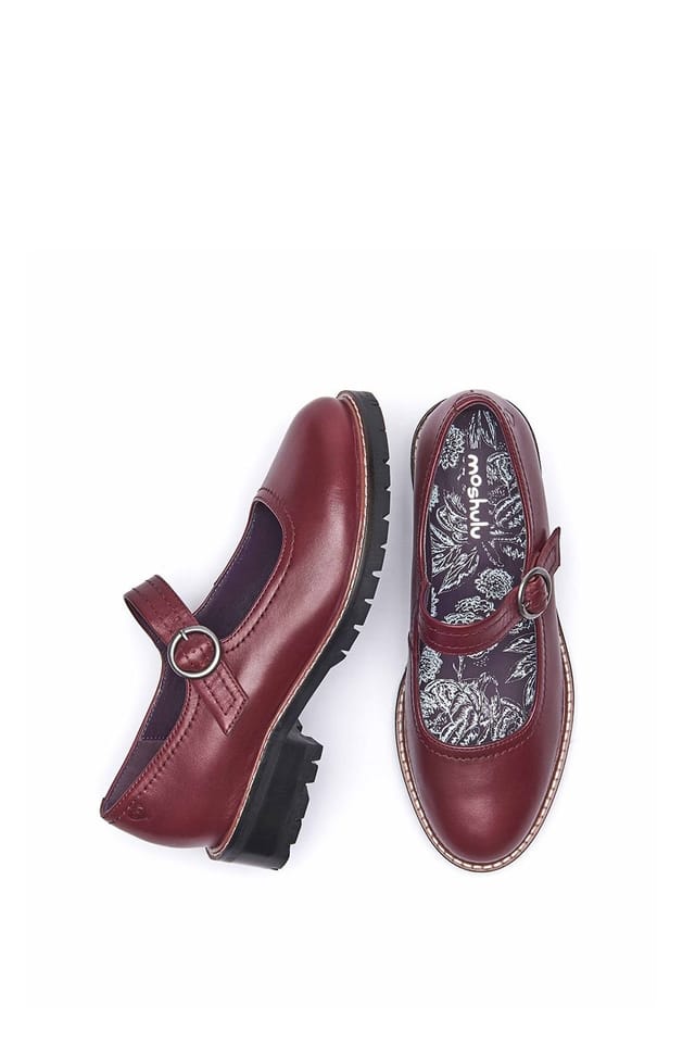Moshulu Moshulu Women's Boyce' Flat Mary Jane Style Shoes in Red - 2