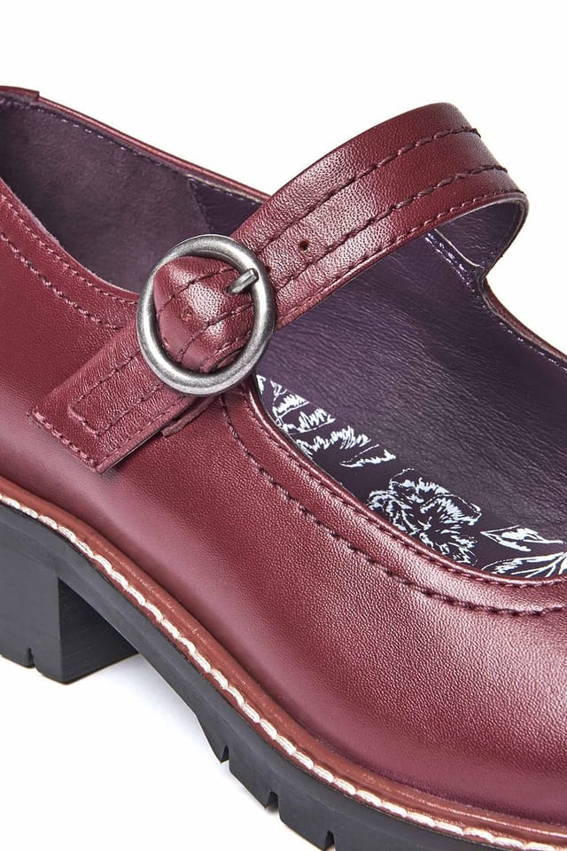 Moshulu Moshulu Women's Boyce' Flat Mary Jane Style Shoes in Red - 3