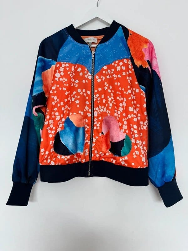 Never Fully Dressed Multicoloured Bomber Jacket - UK 12