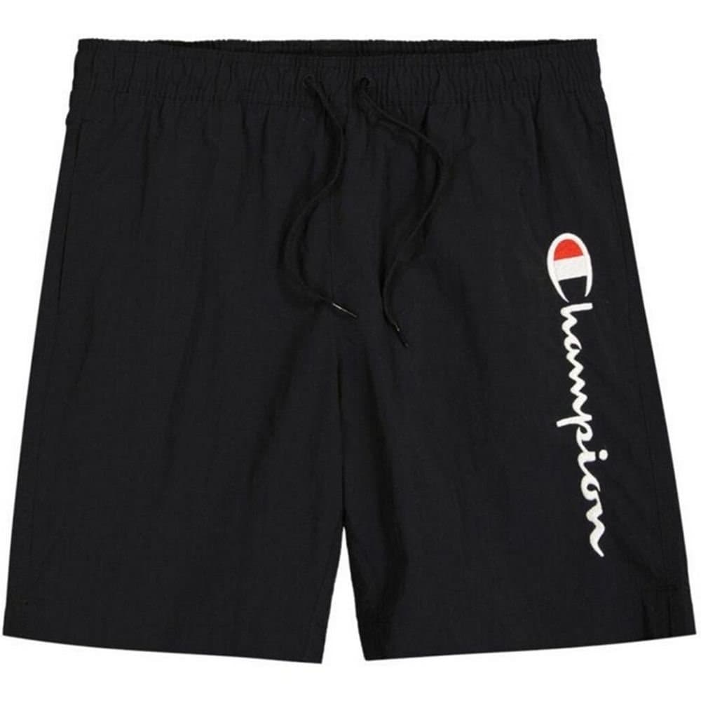 Champion Champion Men's Embroidered Logo Swim Shorts in Black
