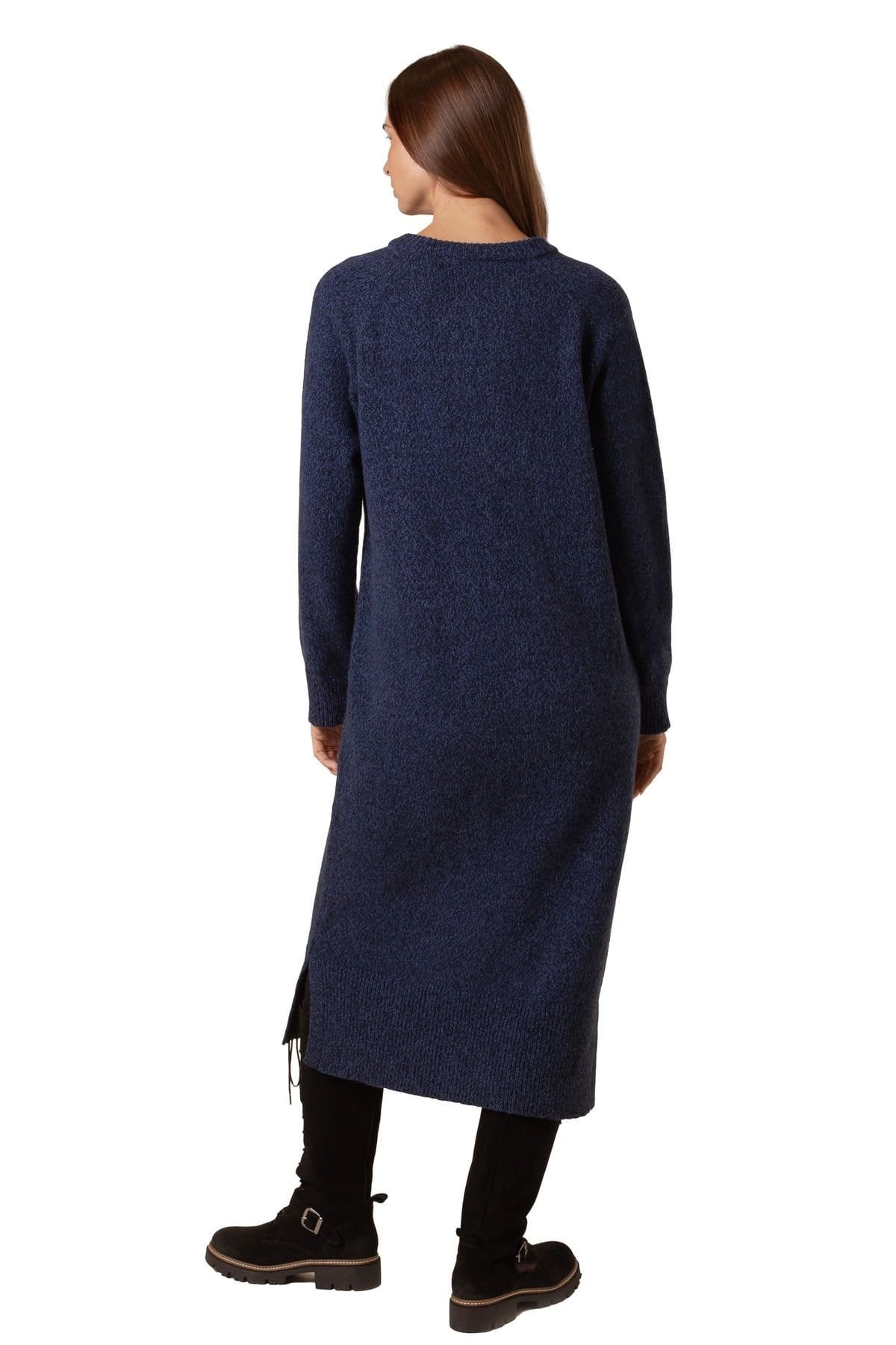 Celtic & Co Celtic & Co Women's Longline Slouch Jumper Dress in Mid Navy - 4