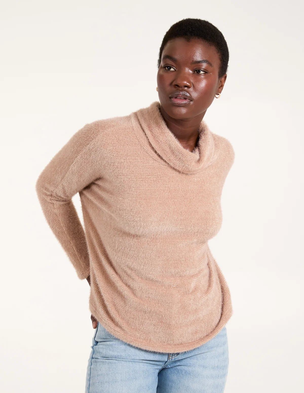 Blue Vanilla High Neck Jumper