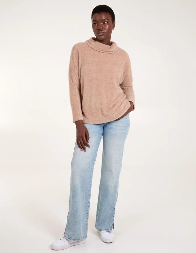 Blue Vanilla High Neck Jumper - 2