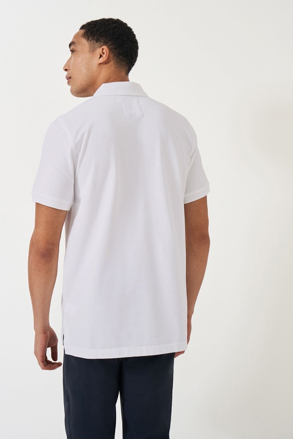 Crew Clothing Crew Clothing Men's Classic Pique Polo White - 3