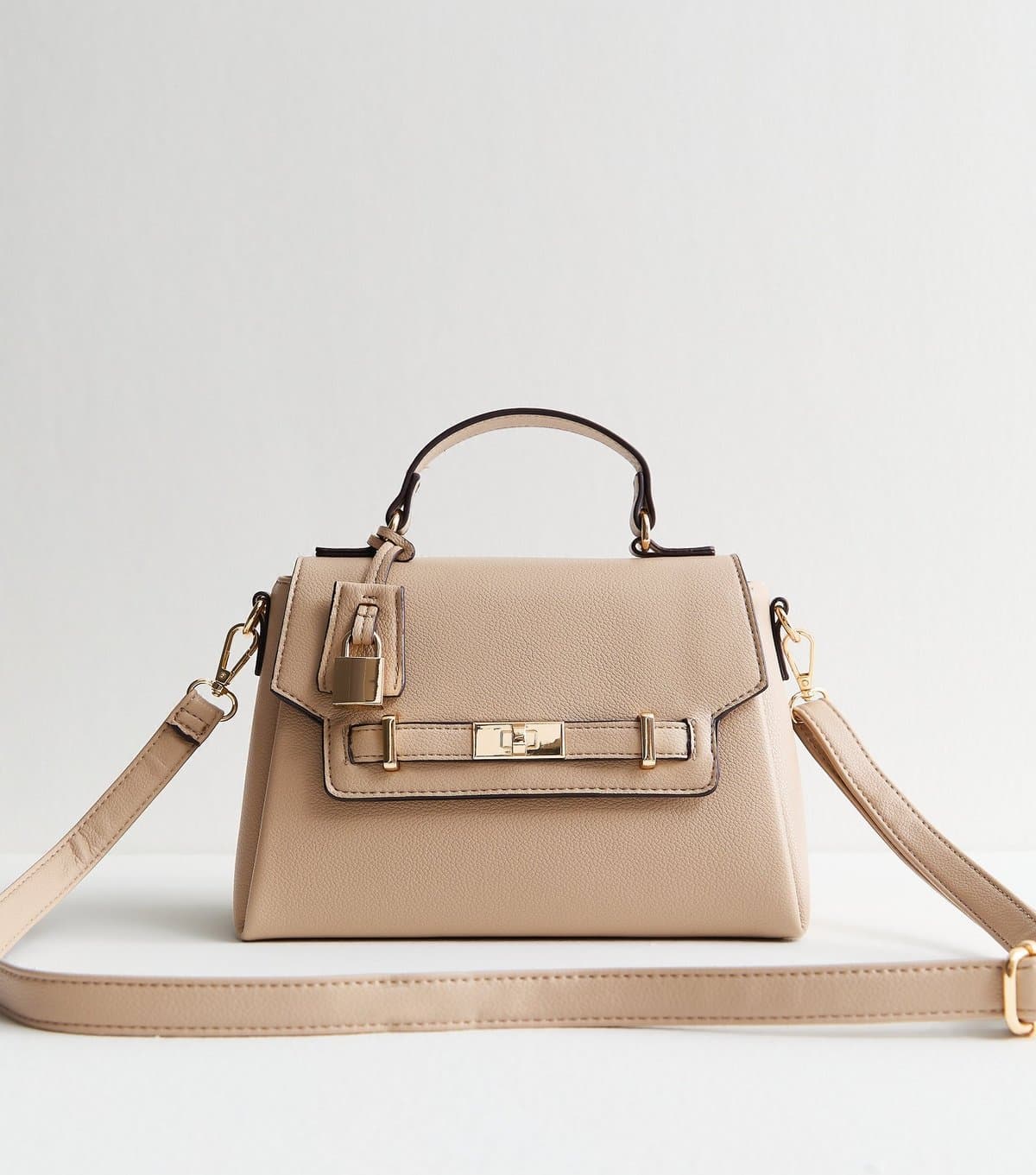 New Look New Look Mink Faux Leather Crossbody Bag