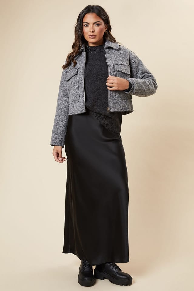 Dorothy Perkins Dorothy Perkins Women's Zip Front Pocket Detail Jacket in Grey - 2