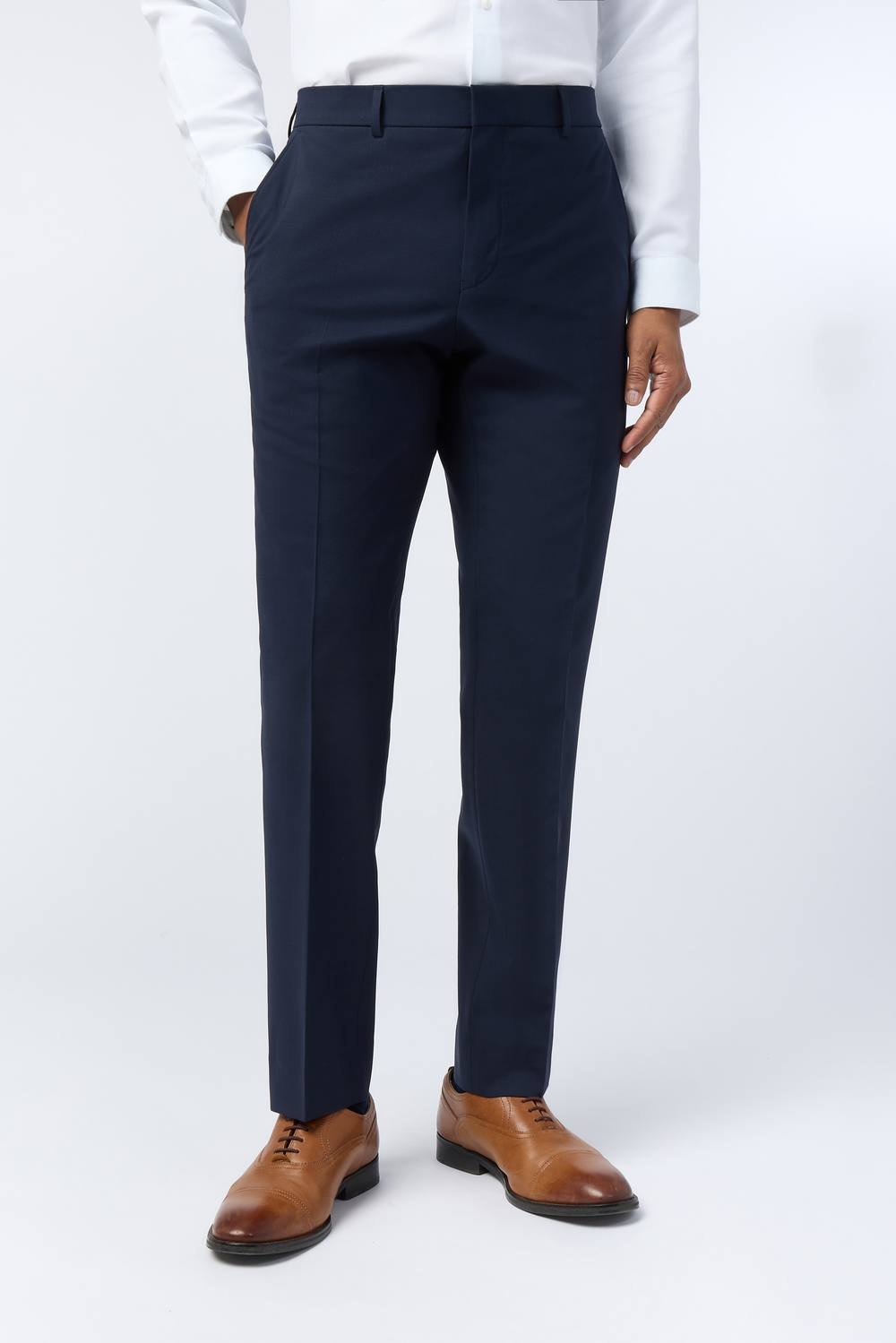 Ted Baker Ted Baker Men's Slim Fit Performance Performance Panama Trousers in Navy - 2