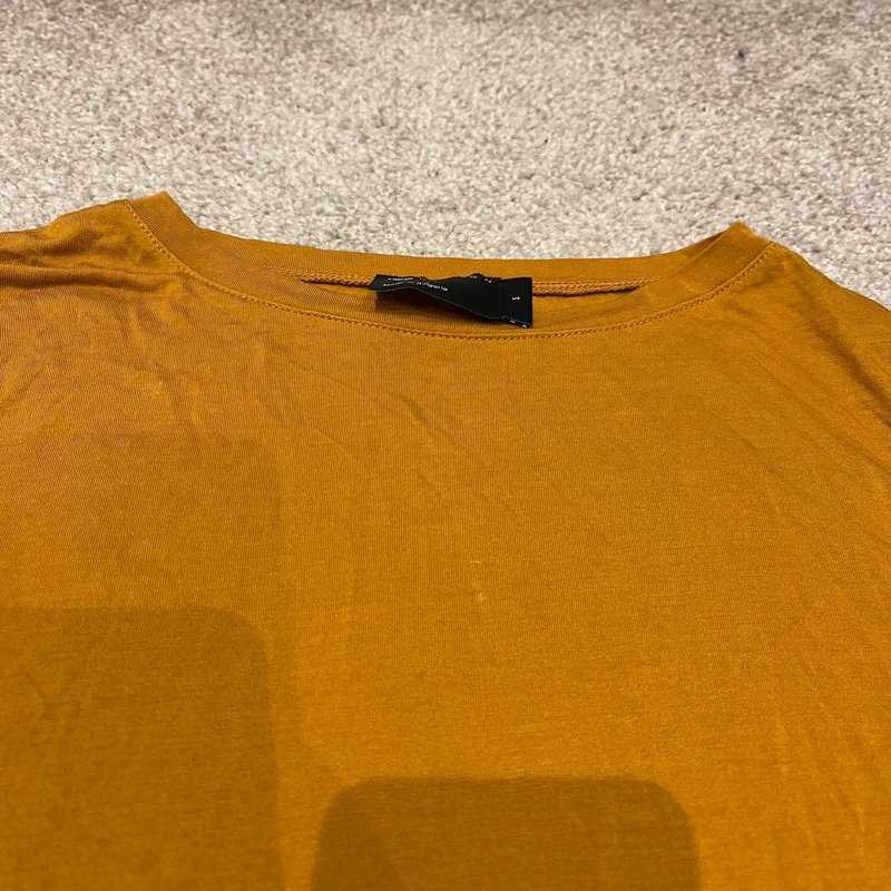 ASOS ASOS Orange / Mustard Long Sleeve Top Size S - 1