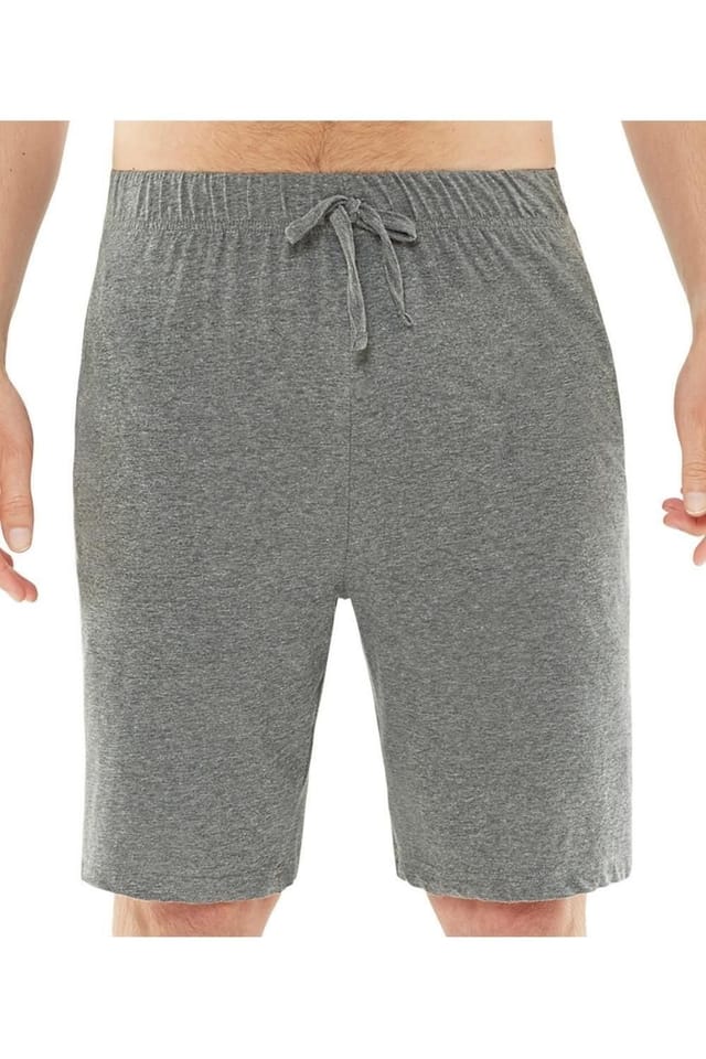 Just Essentials Just Essentials Men's Mens Jersey Pyjama Shorts in Charcoal - 2