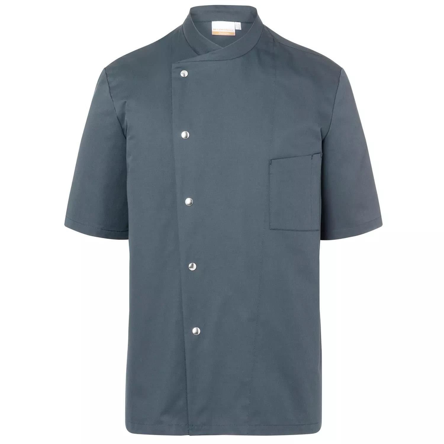 Karlowsky Karlowsky Men's Gustav Short-Sleeved Chef Jacket in Dark Grey