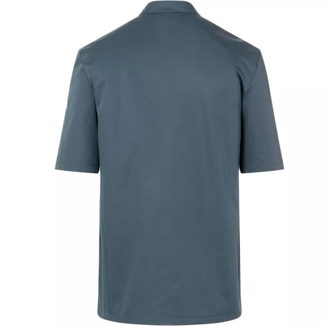 Karlowsky Karlowsky Men's Gustav Short-Sleeved Chef Jacket in Dark Grey - 2
