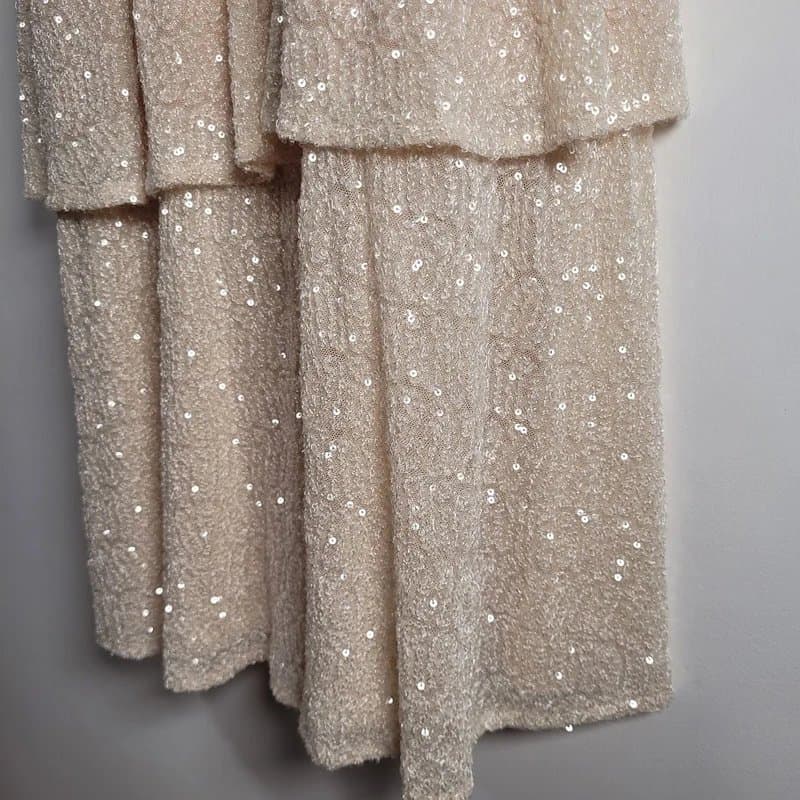 Never Fully Dressed Never Fully Dressed Bridal Dress 12 NEW Ivory Gold Corset Sequin Lace Wedding