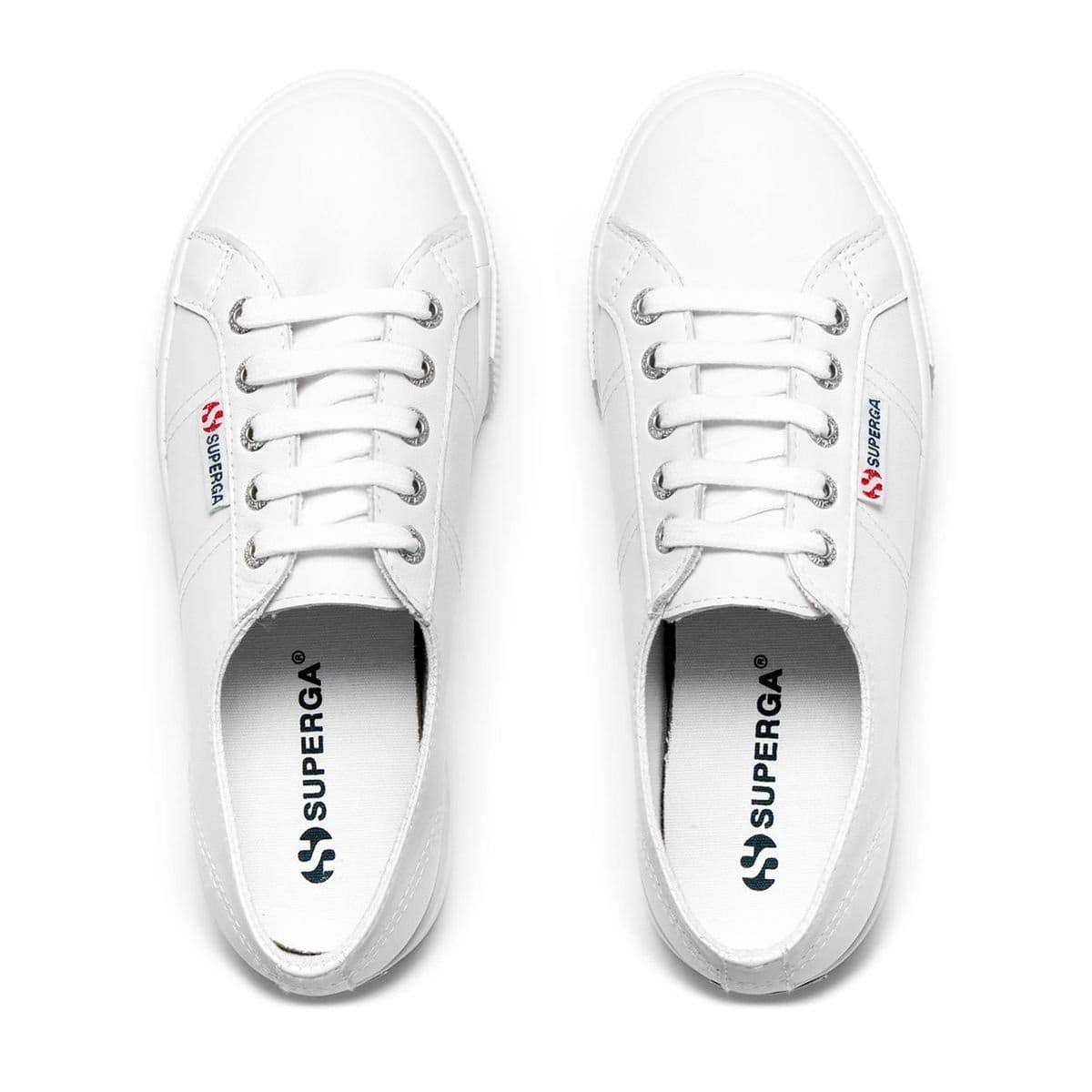 Superga Superga Men's 2730 Nappa Leather Trainers in Medium Beige - 4