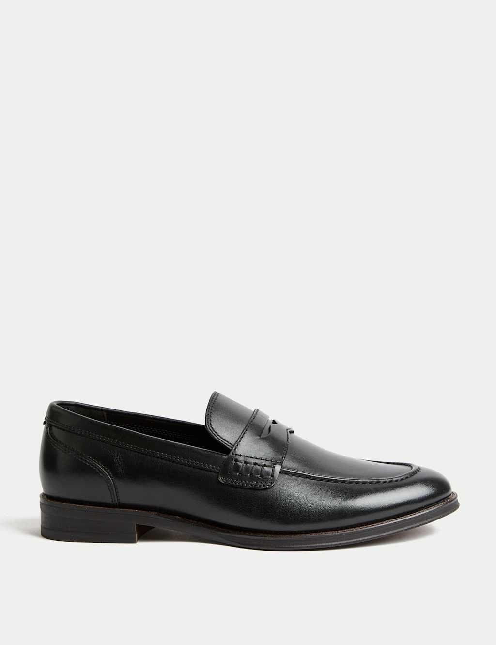 Marks & Spencer M&S Leather Loafers in Black