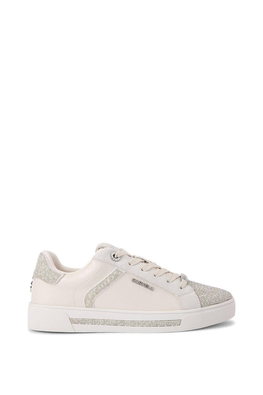 Carvela Carvela Women's 'Daze Jewel Pearl' Trainers in White - 3