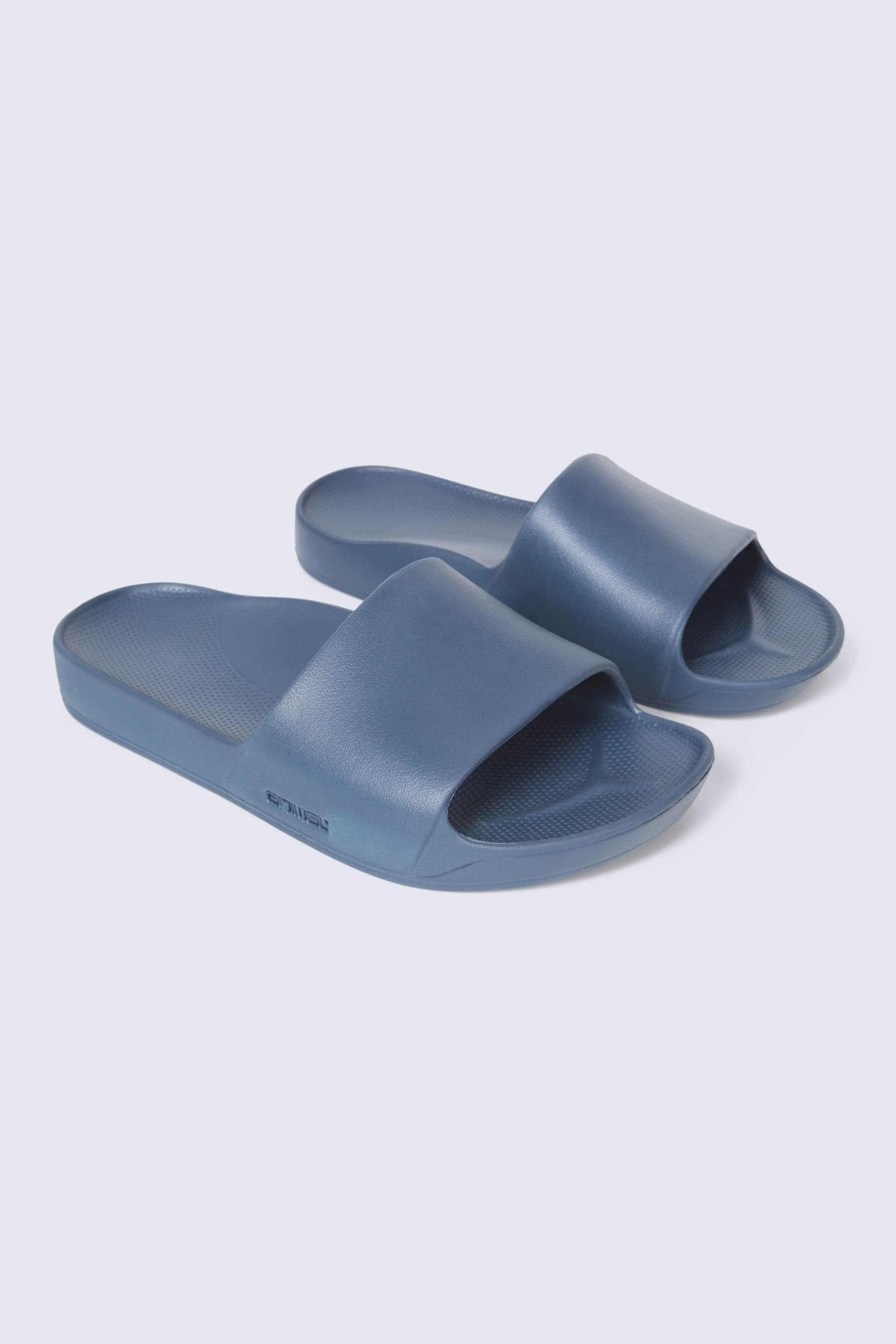 Animal Animal Men's 'Poolside' Lightweight Cushioned Slip On Comfortable Casual Sliders in Navy