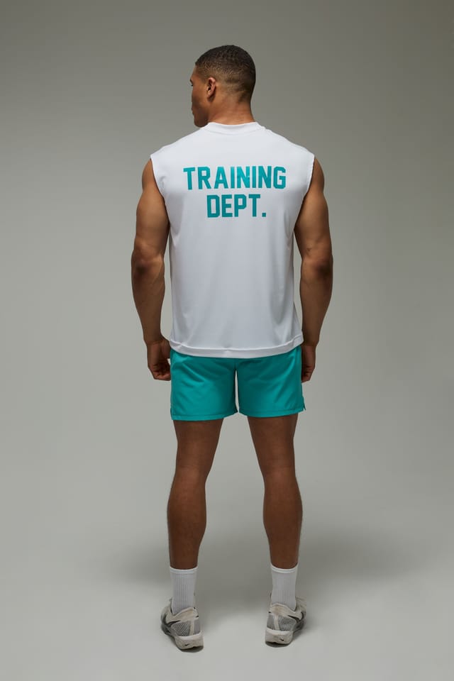 Training Dept. Training Dept. Men's Training Dept Performance Oversized Tank in White - 2
