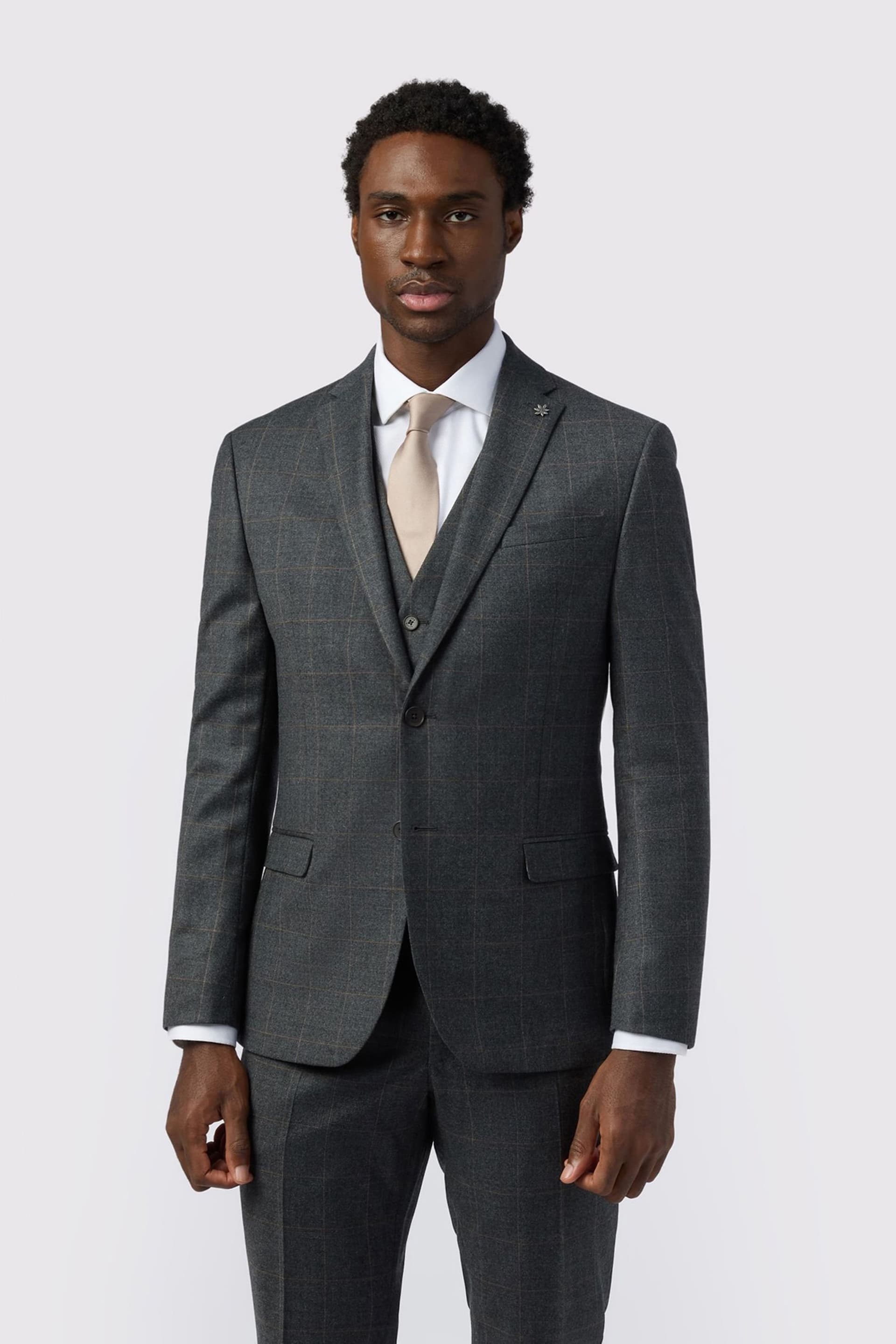 Ted Baker Ted Baker Men's Slim Fit Overcheck Jacket in Grey