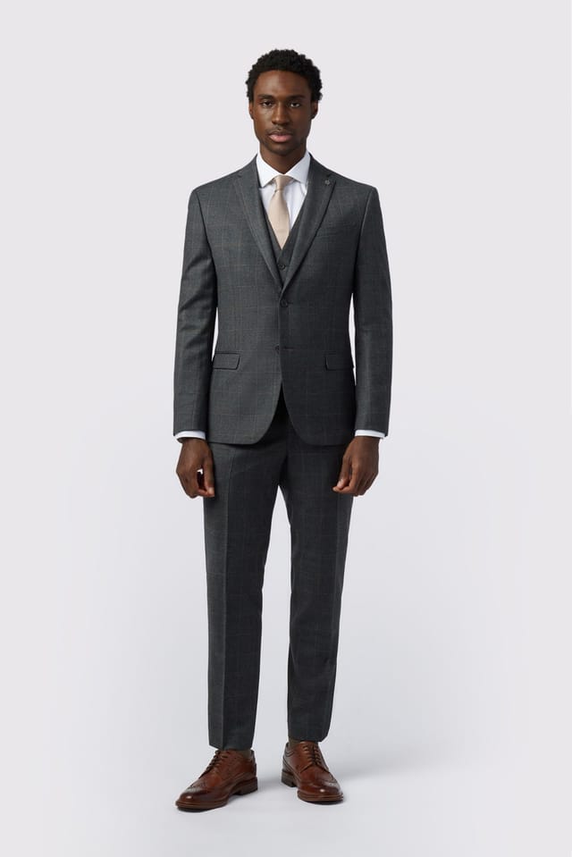 Ted Baker Ted Baker Men's Slim Fit Overcheck Jacket in Grey - 2