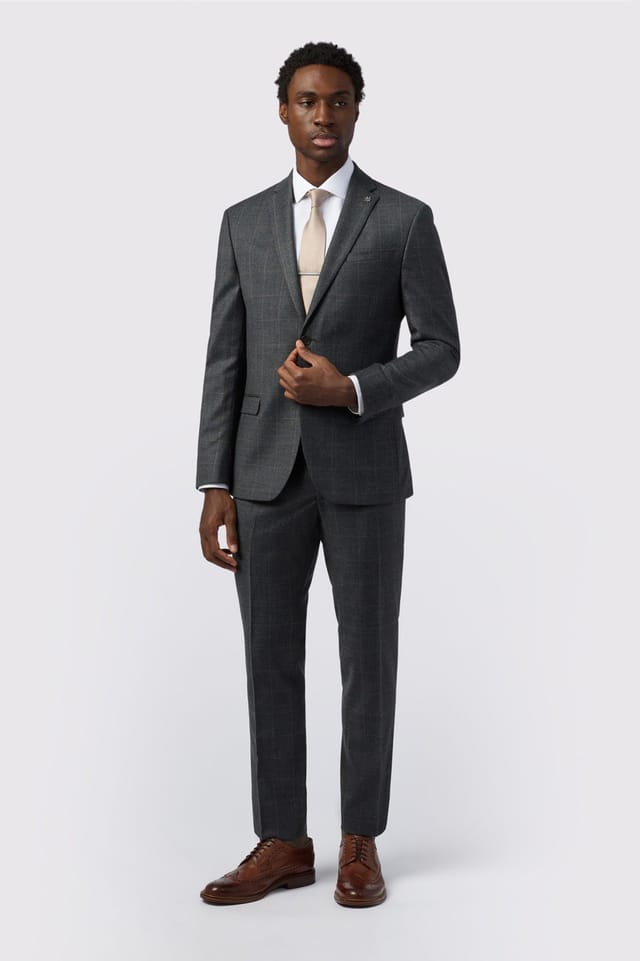 Ted Baker Ted Baker Men's Slim Fit Overcheck Jacket in Grey - 3