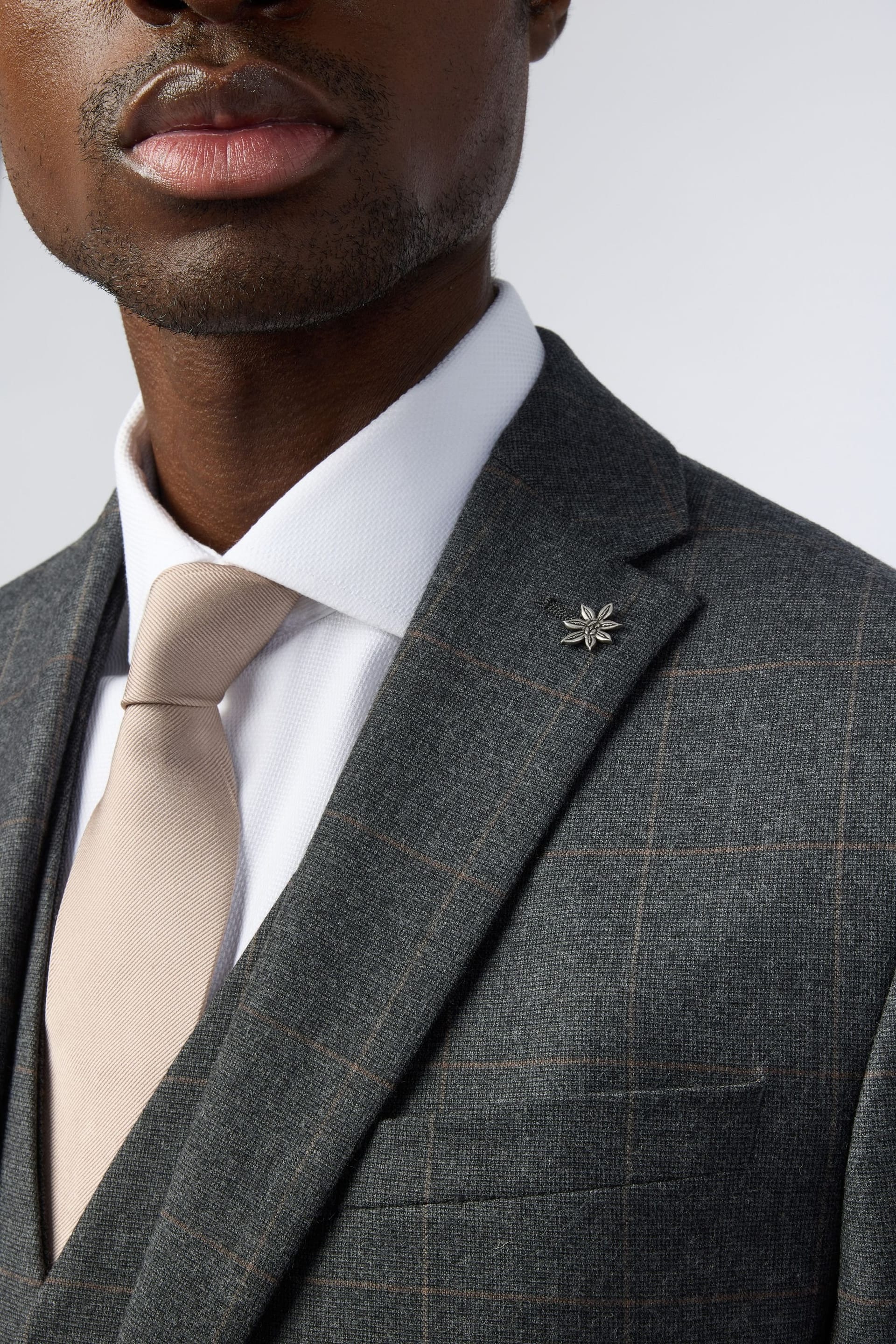 Ted Baker Ted Baker Men's Slim Fit Overcheck Jacket in Grey - 4