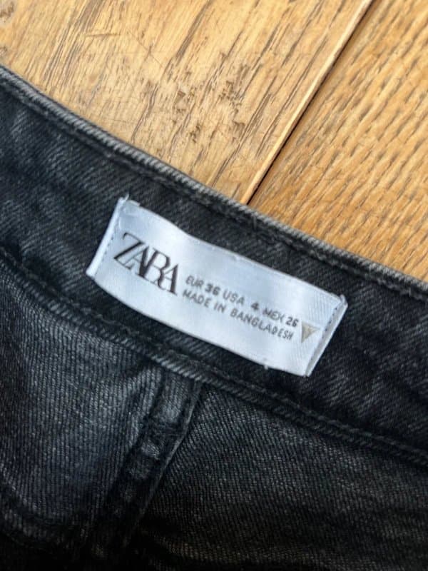 Zara Zara black denim shorts size 6-8