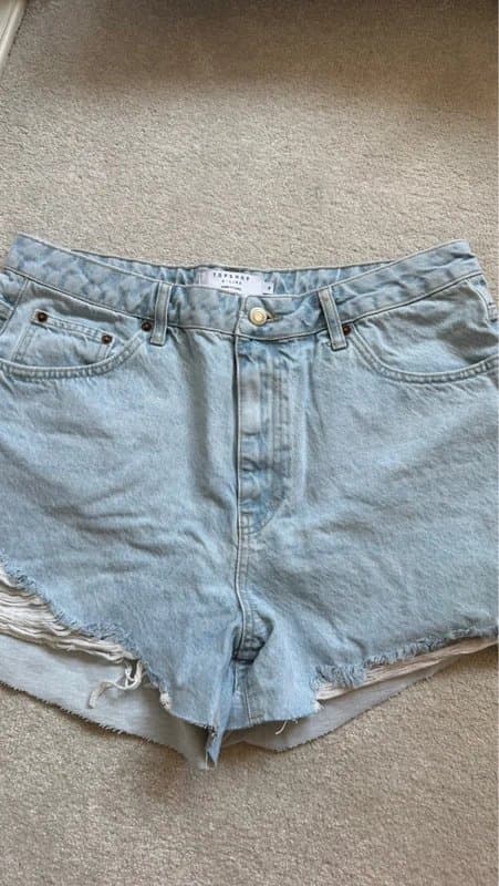 Topshop topshop vintage washed denim shorts