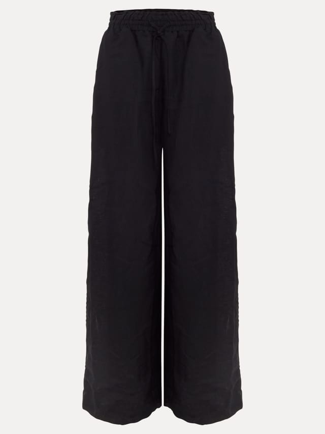 Phase Eight Phase Eight Women's Rowan Linen Trousers in Black - 2