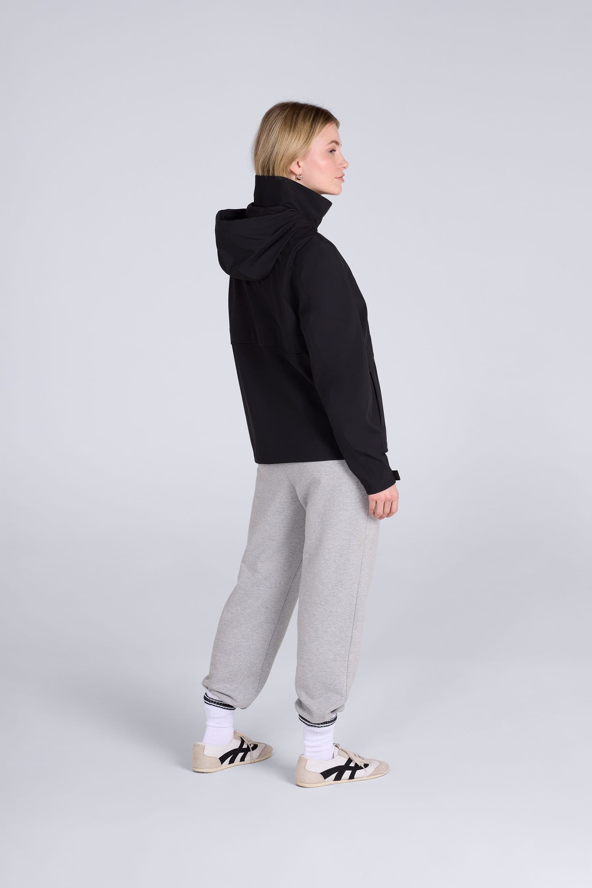 Animal Animal Women's 'Finn' Breathable Waterproof Hooded Jacket in Black - 4